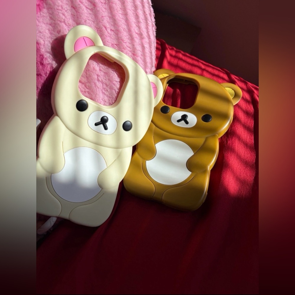Rilakkuma & Korilakkuma Bear Case Bundle – iPhone 14 Pro Max & 15 Pro Max